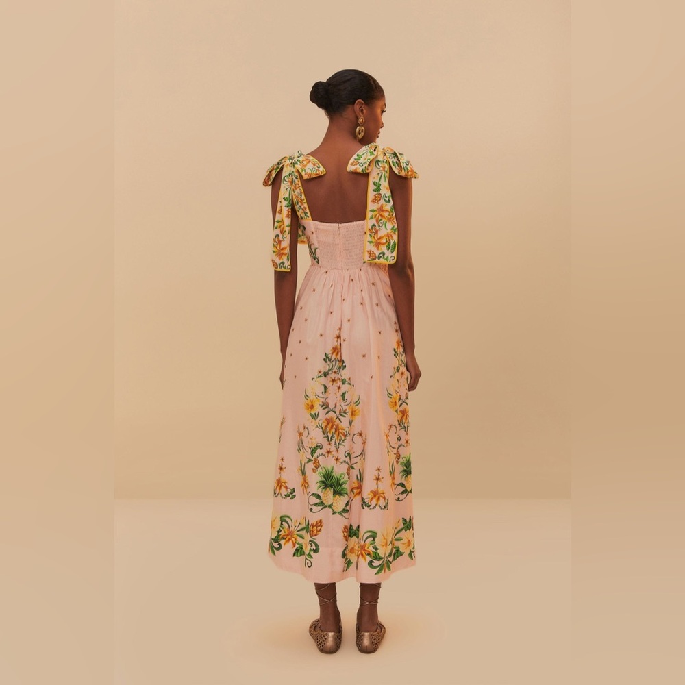 FARM Rio Pink and Yellow Floral Maxi Dress, size S - Picture 4 of 12